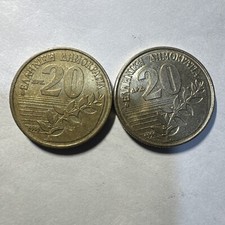 Grecia L12 Lotto monete 20 Apx Apaxmei Dracma del 1990 come foto