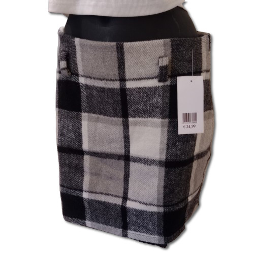 Gonna quadri grigia moda - gonna, a
