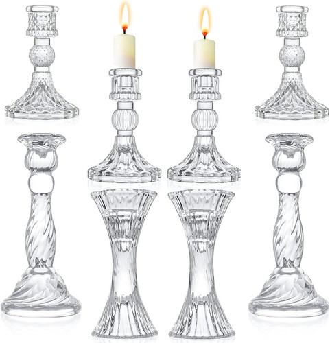 Portacandele vetro set - set, di