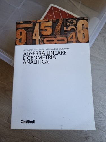 Algebra lineare geometria - lineare, e