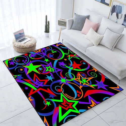 Tappeto stella neon - stella, neon,