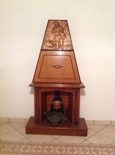 Caminetto in Legno 1971 Con Vano Porta Oggetti 106 x 41 cm. Altezza 190 cm.