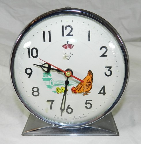 Sveglia pollo animata vintage