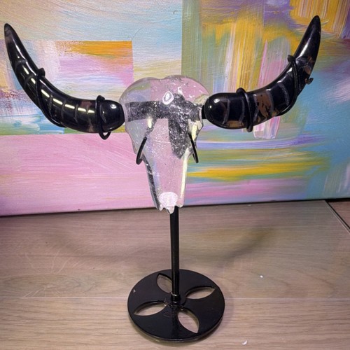 Scultura teschio toro - , in