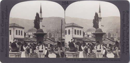 Marché sarajevo foto stereo - a,