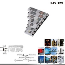 ALIMENTATORE TRASFORMATORE 12V 24V STRISCIA TELECAMERE LED STABILIZZATORE