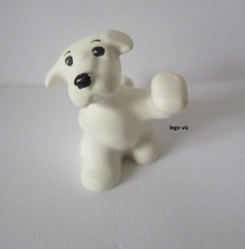 Lego 6250pb01 dog white - lego,