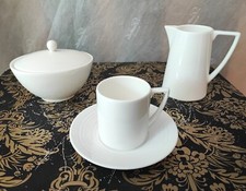 Wedgwood "Jasper Conran" Servizio Caffe 14 pezzi Porcellana Bianca