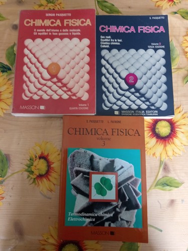 Chimica fisica volumi - chimica, s