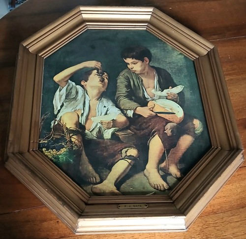 Quadro antico targhetta j - f.,