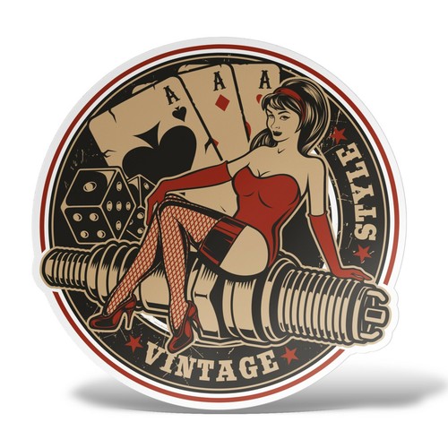 Sticker pin motociclista - sticker,