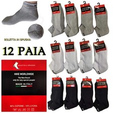 12 PAIA CALZINI DA UOMO E