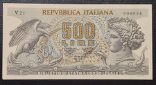 500 lire 23/02/1970 Biglietto di Stato Aretusa * SPL/SUP *
