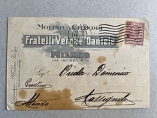 m) Cartolina formato piccolo Milano molino 1917 