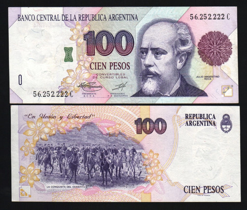 Argentina 100 pesos 345 - argentina, p-345