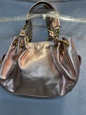 Borsa vintage Juicy Couture in pelle rosa metallizzato 