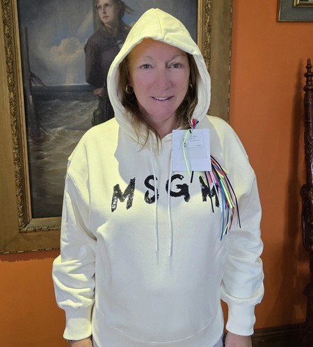 Felpa con cappuccio msgm donna - cappuccio,