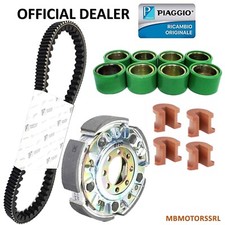 KIT TRASMISSIONE CINGHIA RULLI E CURSORI PIAGGIO MP3 400 2010 2011 FRIZIONE