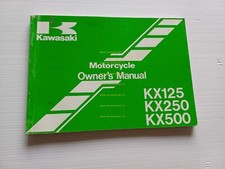 Kawasaki KX 125-250-500 Cross 1989-90 manuale uso manutenzione libretto original
