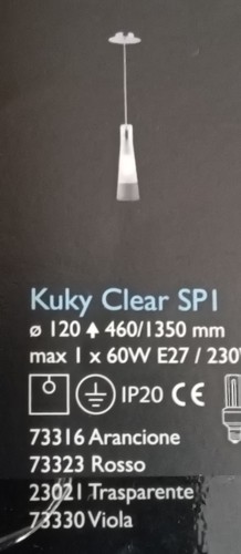 Ideal lux sospensione kuky - sospensione,