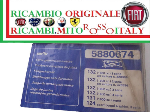 Serie guarnizioni motore fiat - guarnizioni,