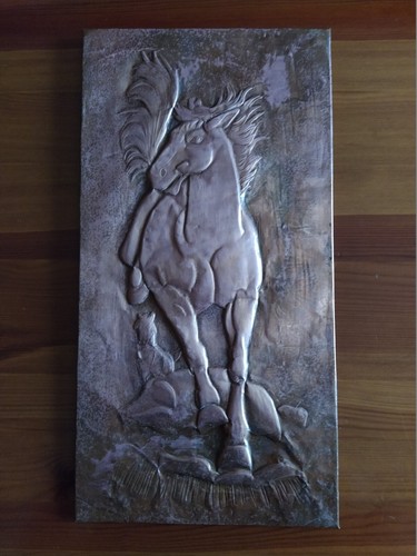 Quadro altorilievo cavallo - quadro, su