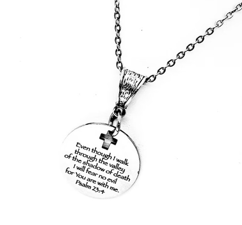 23rd psalm pendant necklace - psalm,