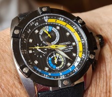 SEIKO VELATURA YACHTING TIMER 7T84 0AD0 CASSA TITANIO SEIKO KIT COMPLETO REVISIONATO