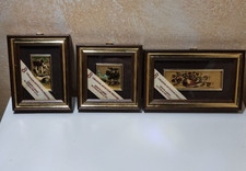 Trittico Su Foglia D'oro 23kt Nuovi Con scatola e certificati Pierre Bonnet