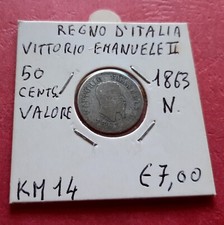 ITALY 50 Centesimi 1863 N