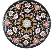 Piano Rotondo In Marmo Nero Da