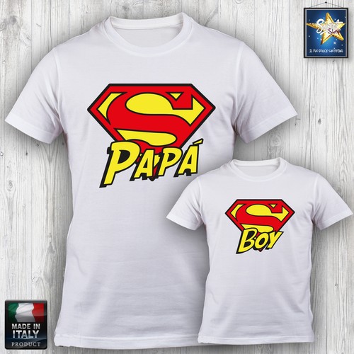 Shirt papà bimbo superpapa - papà,