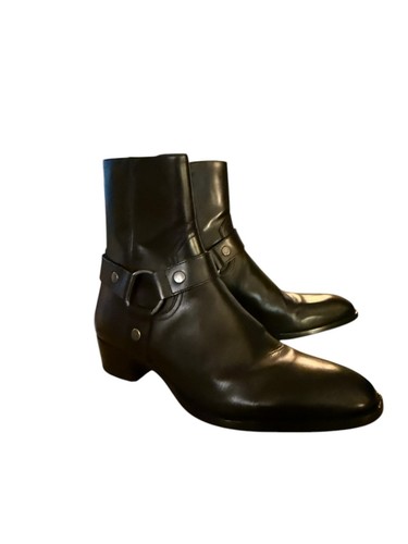 Bottes cuir yves saint - cuir,