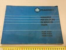 brochure depliant piaggio vespa Px 125 150 200 manuale stazioni di servizio 