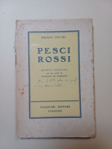 Pesci rossi cecchi - rossi, emilio