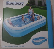 Piscina gonfiabile Bestway family rettangolare a due anelli  262 x 175 x 51 cm