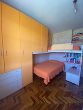 Cameretta bambini Mistral completa, struttura a castello, colore arancione