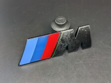 BMW M MOTOR SPORT 78MM LOGO NERO SIGLA EMBLEMA FREGIO STEMMA SCRITTA BADGE TARGA