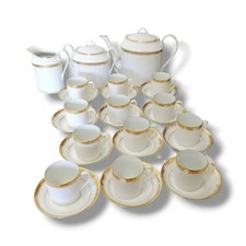 LIMOGES UNION LIMOUSINE Servizio caffè per 12 persone porcellana vintage