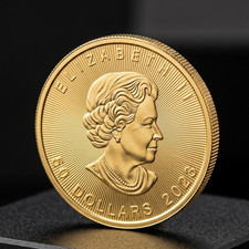 Moneta foglia d'acero oro