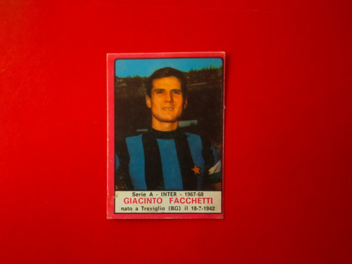Figurina facchetti album - figurina,