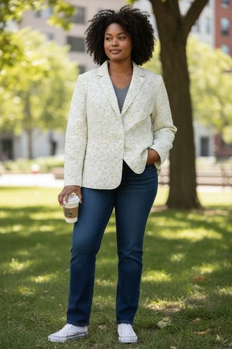 Blazer donna taglia crema a - blazer, 44