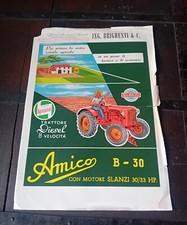 TRATTORE BRIGHENTI AMICO B-30 SLANZI MOTOREN 8 VELOCITÀ 1959 BUDRIO BOLOGNA 