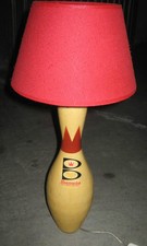 Lampada/Lume Da Tavolo/Table Lamp"Birillo Pin Da Bowling"Originale Anni ' 70