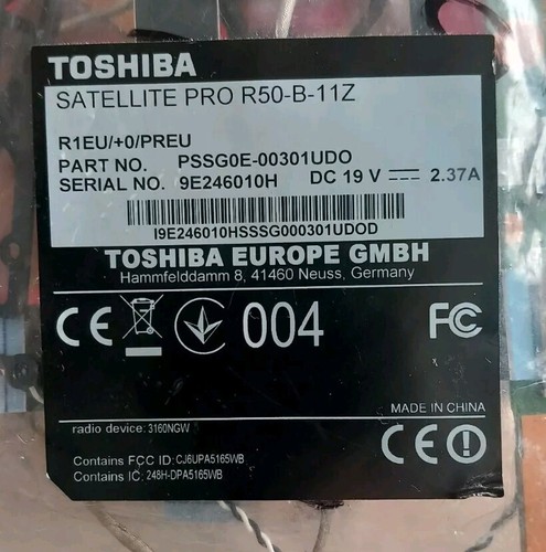Toshiba satellite pro r50 - toshiba,