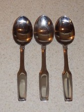 ONEIDA STAINLESS FLATWARE DANFORTH PATTERN 3 TEASPOONS 6 1/4" GREAT CONDITION!