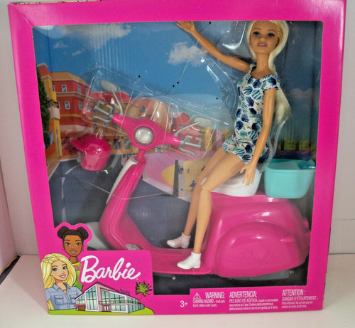 Barbie bambola con scooter - , e