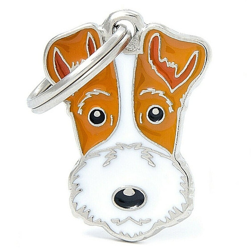 Targhetta cane fox - targhetta,
