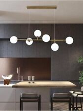 Lampadario a sospensione 6 sfere sfera g9 moderno colore bronzo moderno
