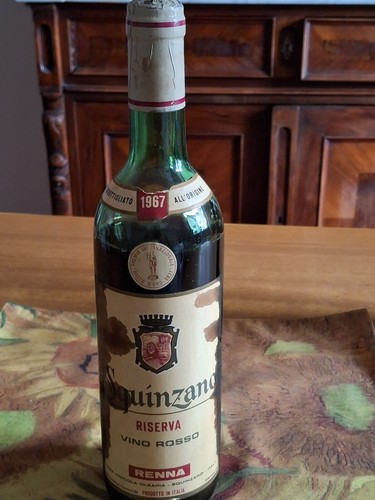 Vino squinzano riserva 1967 - vino,